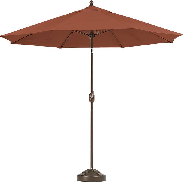 Brolly 9' Octagon Outdoor Rust Umbrella with 50 lb. Base - Thumbnail - Image 1