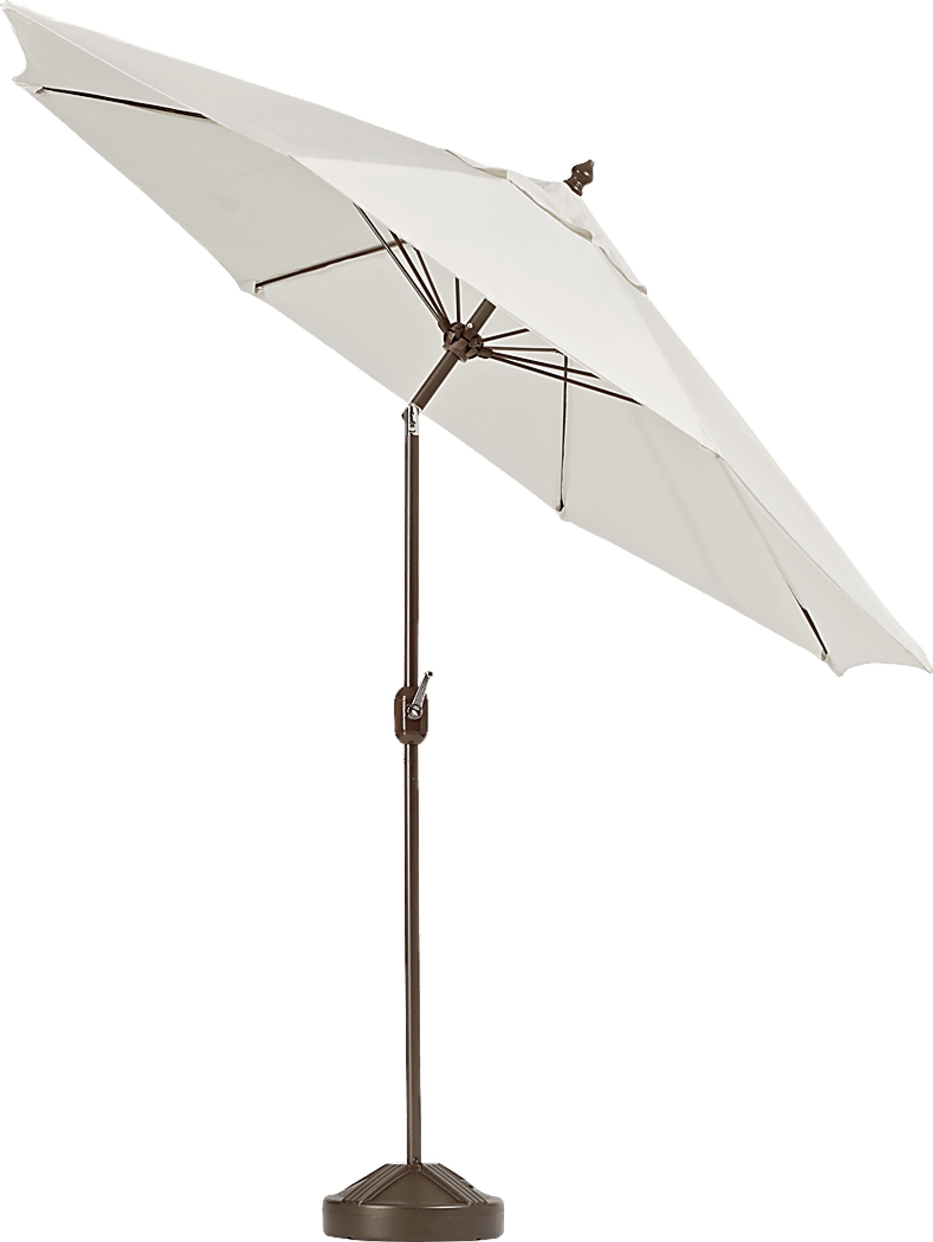 Brolly 9' Octagon Outdoor Vanilla Umbrella with 80 lb. Base - Image 2
