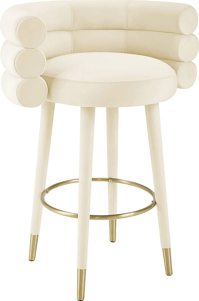 Bromelia Cream Barstool - Thumbnail - Image 1