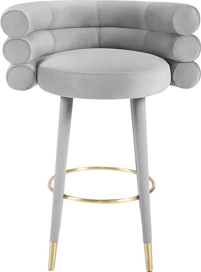 Bromelia Gray Barstool - Thumbnail - Image 3