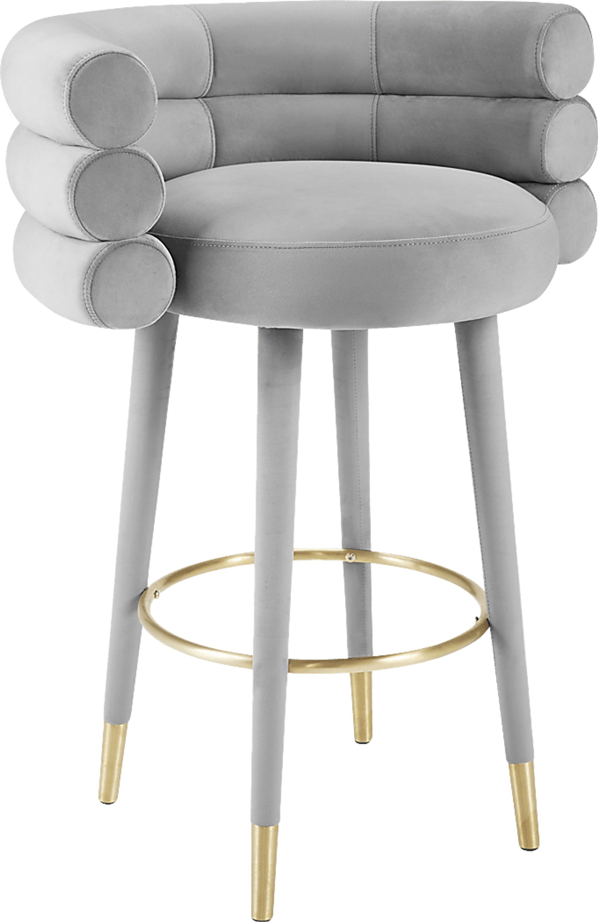 Bromelia Gray Barstool - Image 1