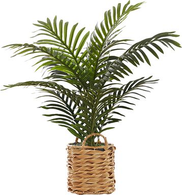 Bromeliad Green Artificial Palm Plant
