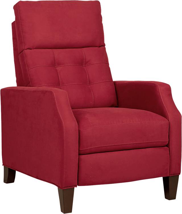 Bromfield Cardinal Microfiber Pushback Recliner - Thumbnail - Image 1