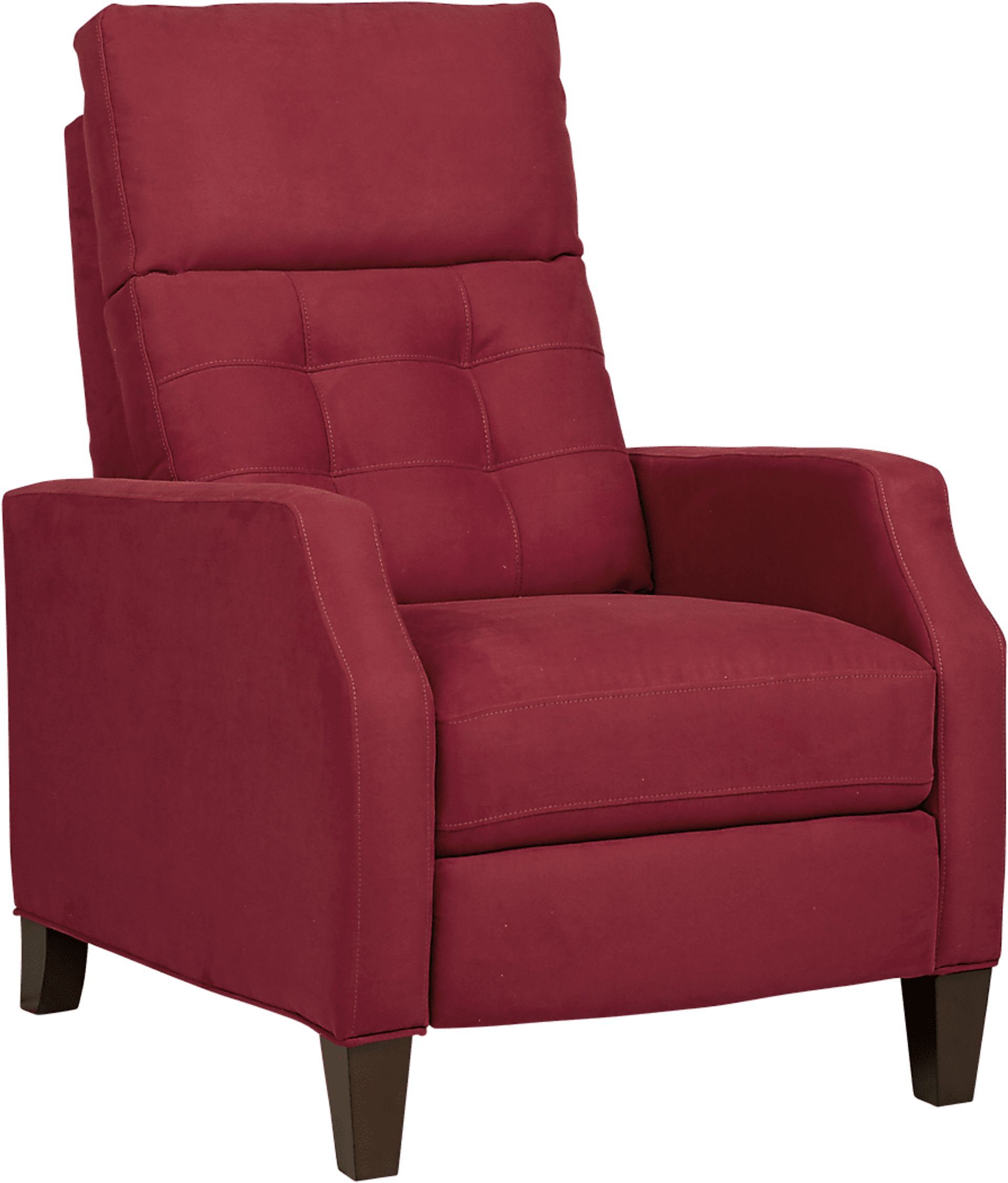Bromfield Cardinal Microfiber Pushback Recliner - Image 1