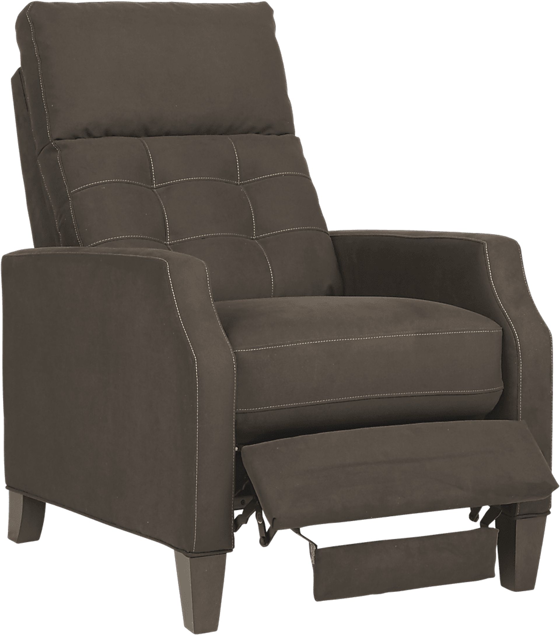 Bromfield Dark Brown Microfiber Pushback Recliner - Image 2