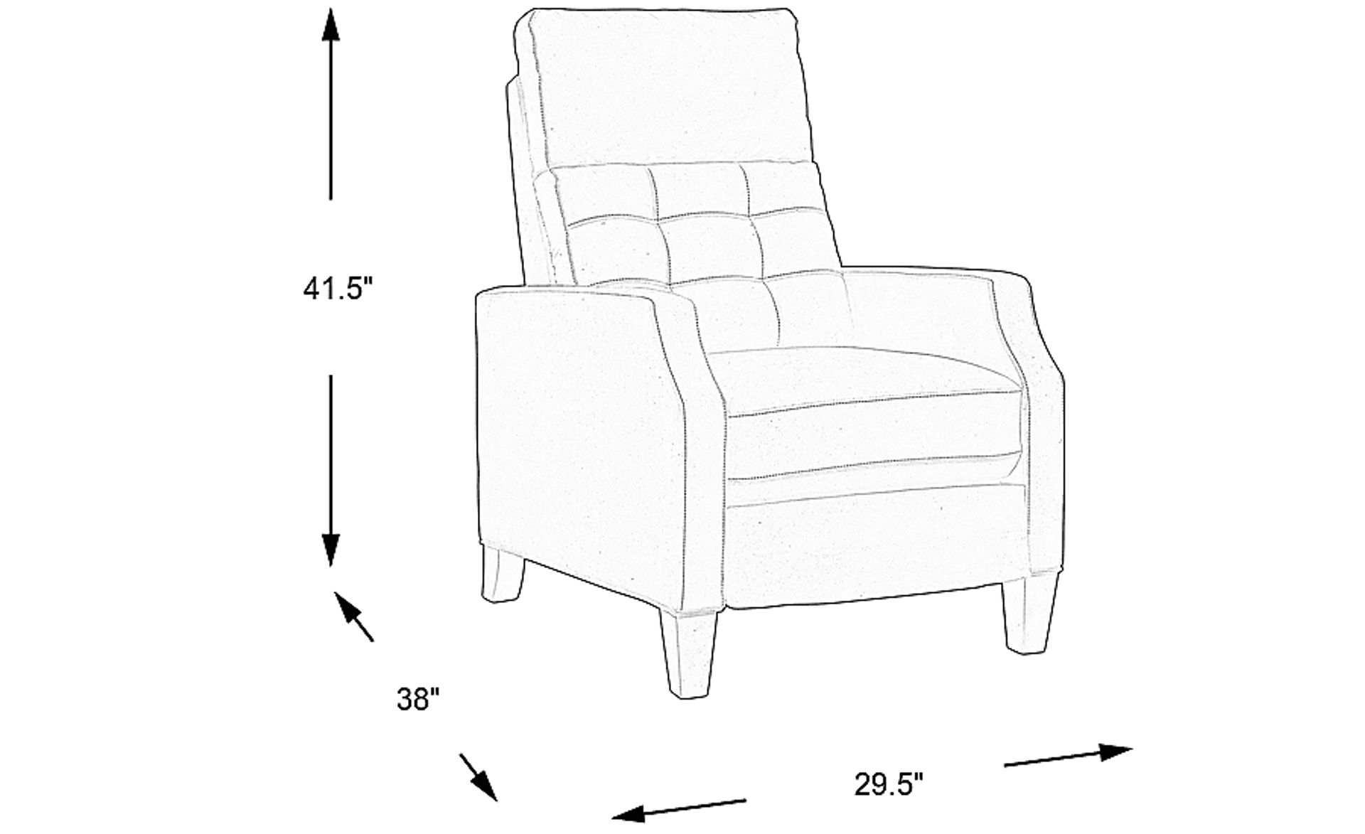 Dimension Image. Please refer to the Dimension Tab on this page for dimension details.