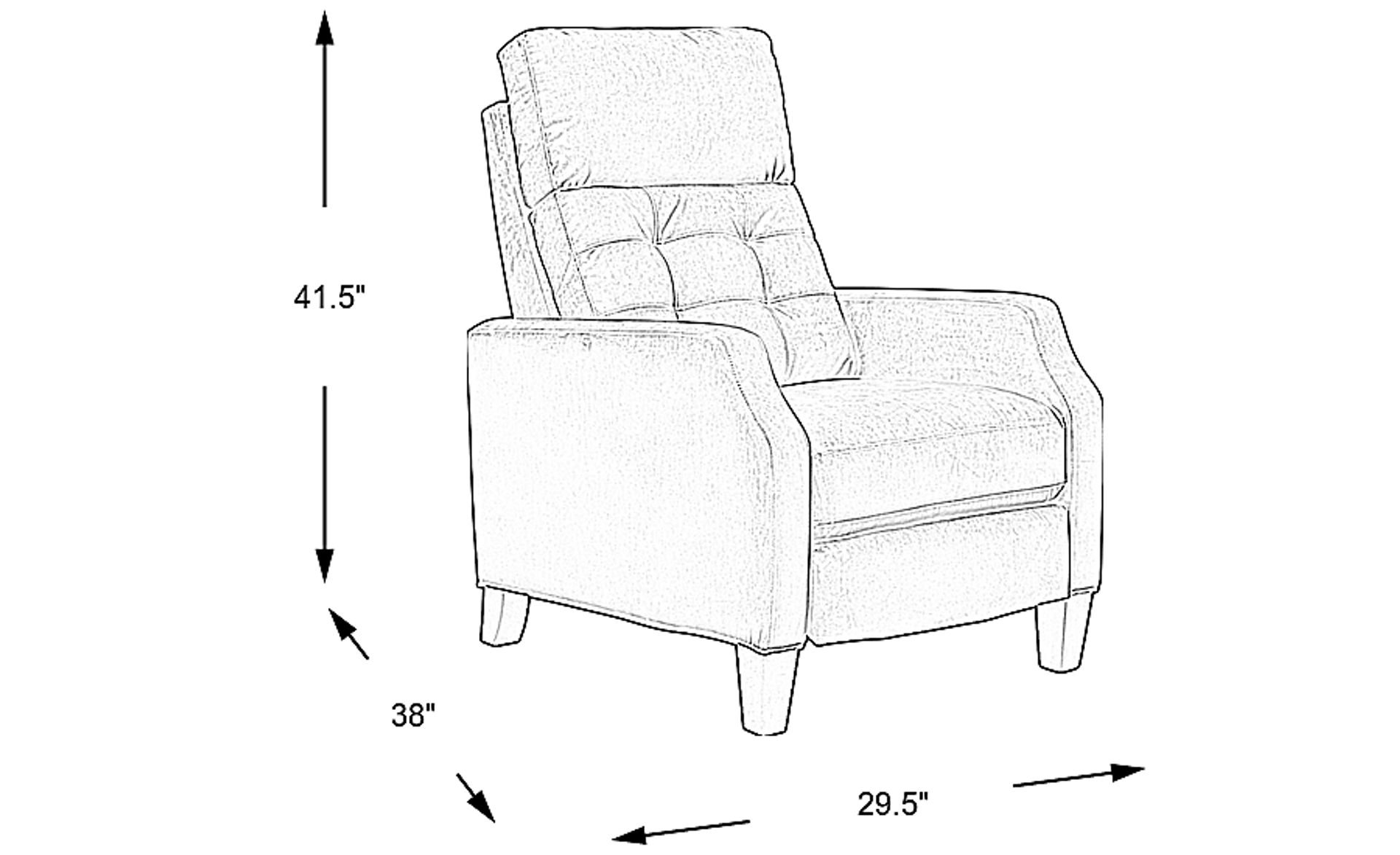 Dimension Image. Please refer to the Dimension Tab on this page for dimension details.