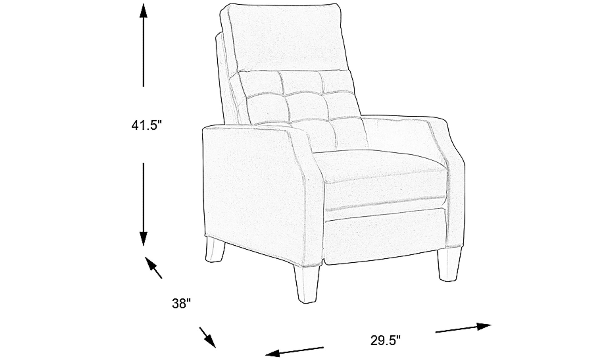 Dimension Image. Please refer to the Dimension Tab on this page for dimension details.