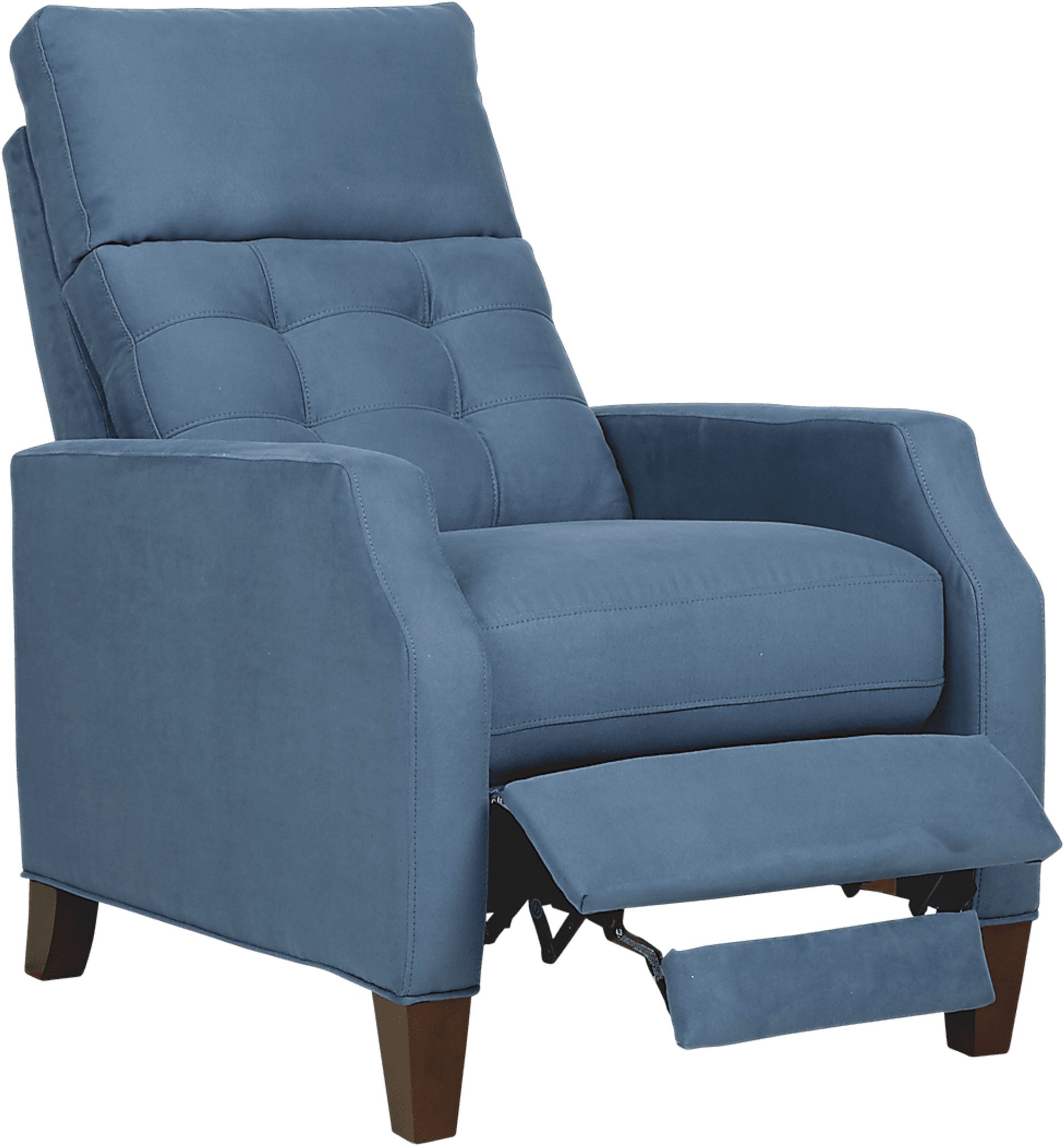Bromfield Indigo Microfiber Pushback Recliner - Image 2