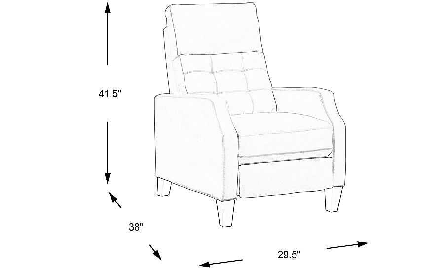 Elora push back discount recliner