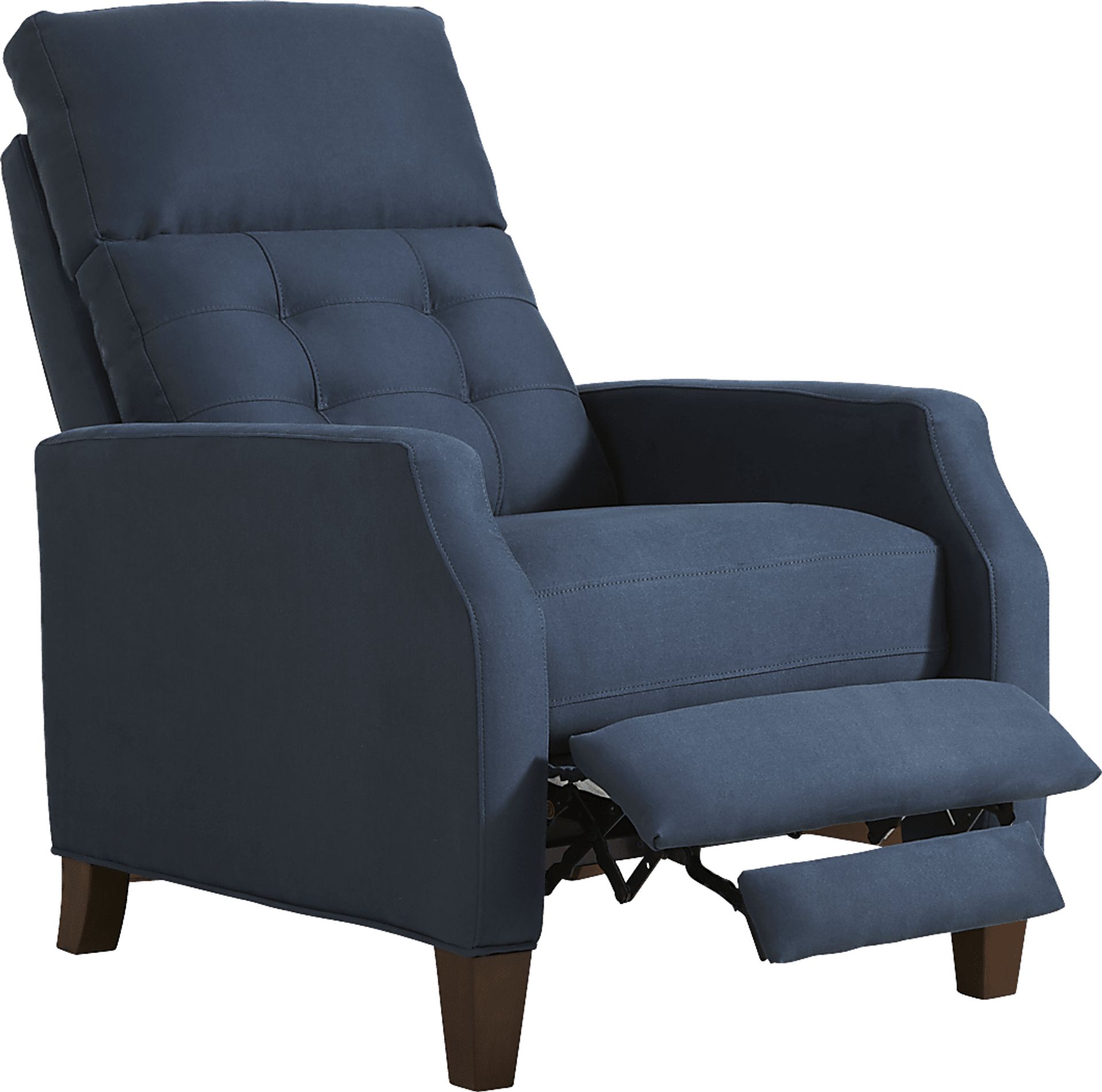 Bromfield Sapphire Microfiber Pushback Recliner - Image 2