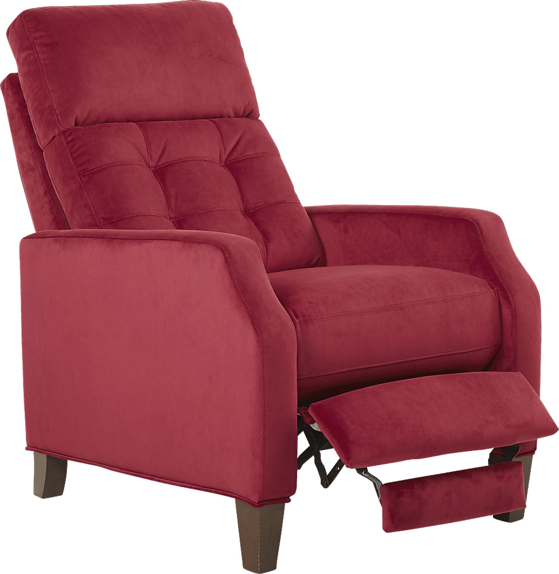 Bromfield Scarlet Plush Pushback Recliner - Image 2