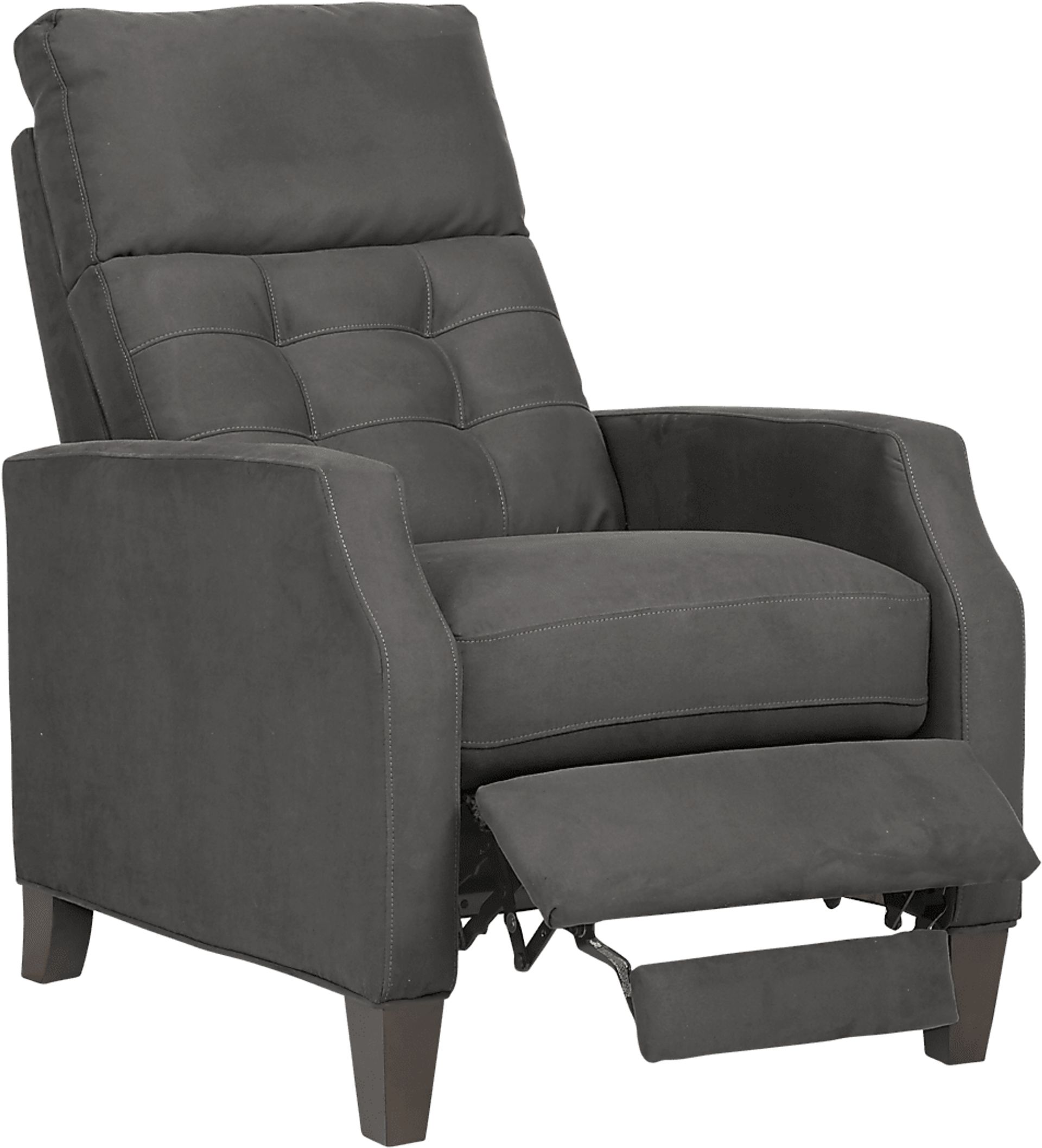 Bromfield Slate Microfiber Pushback Recliner - Image 2