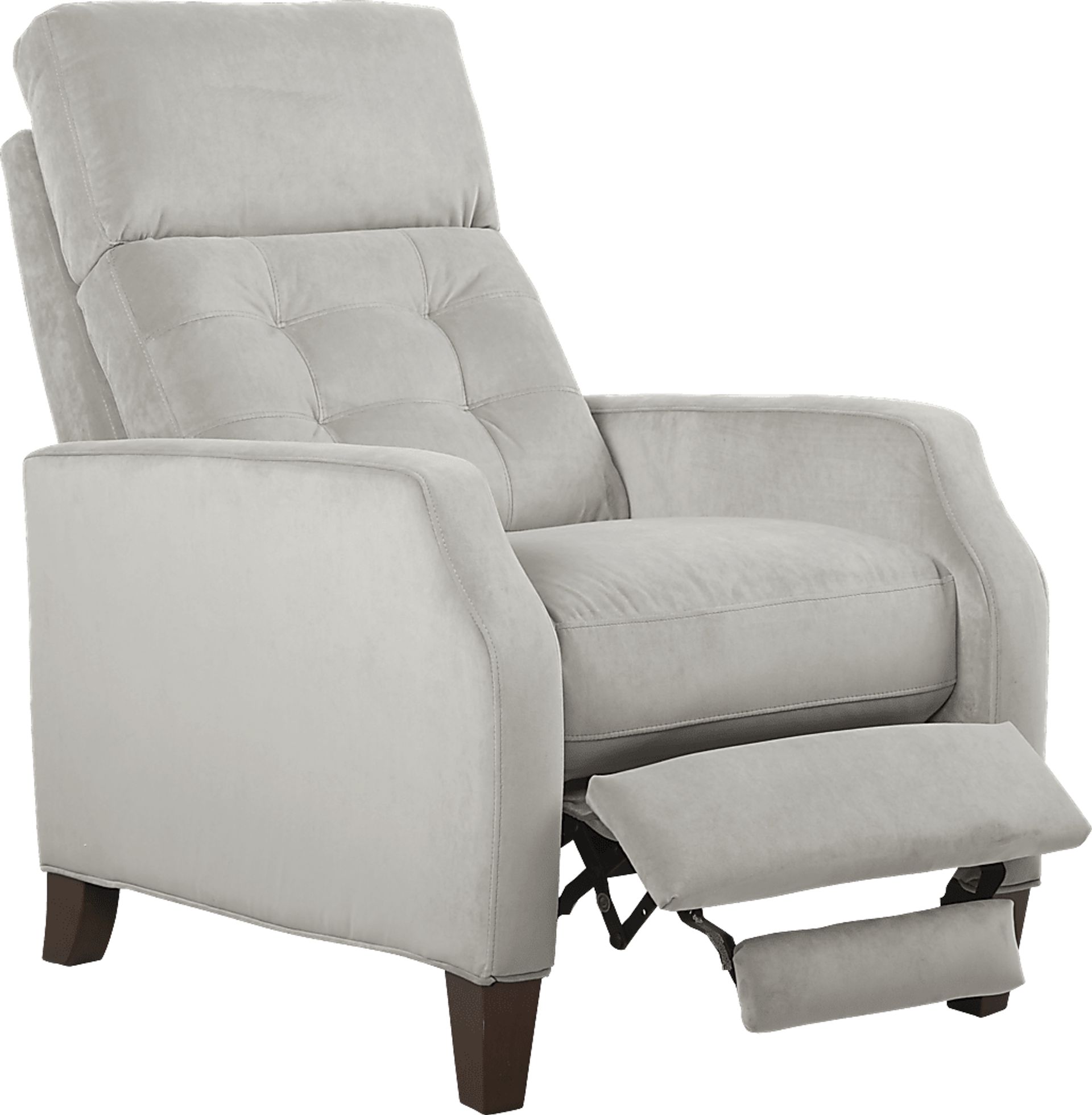 Bromfield Smoke Plush Pushback Recliner - Image 2