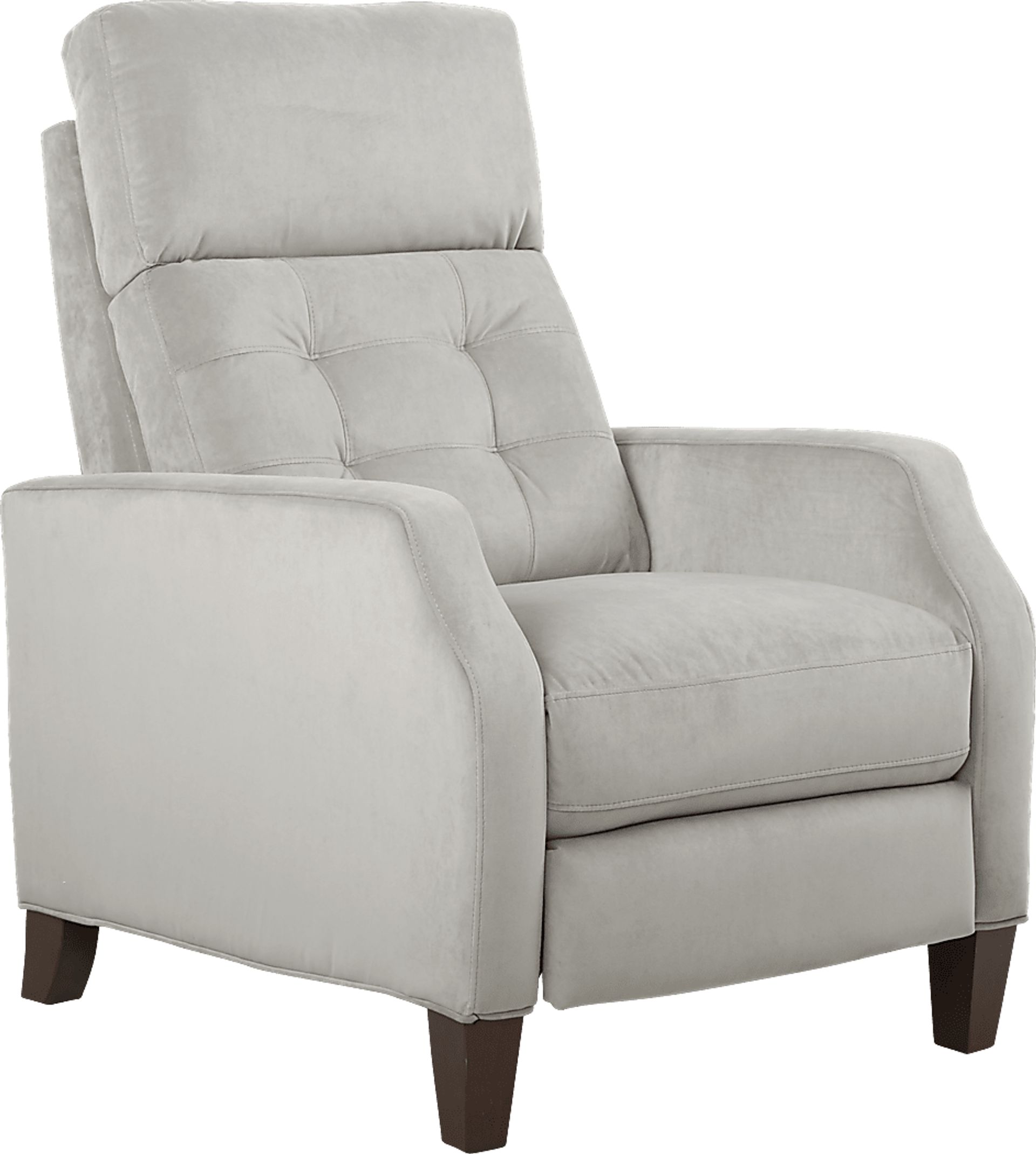 Bromfield Smoke Plush Pushback Recliner - Image 1