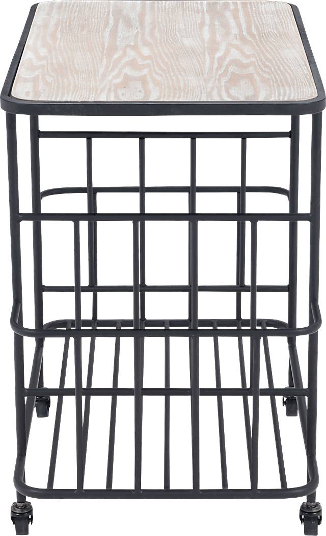 Bromley Black Bar Cart - Thumbnail - Image 2