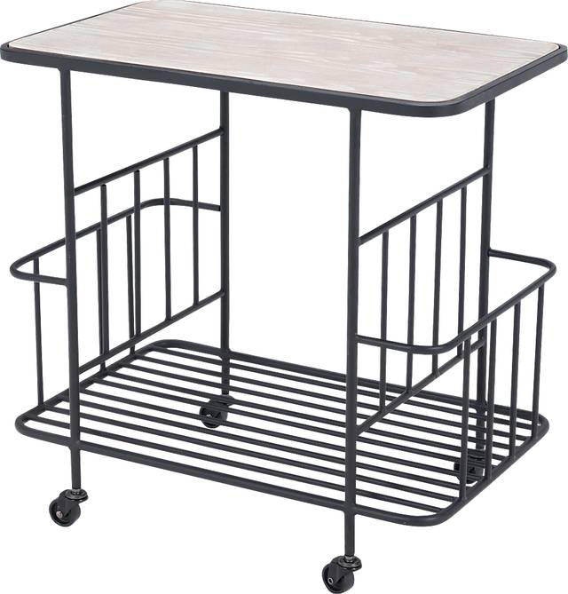 Bromley Black Bar Cart - Thumbnail - Image 1