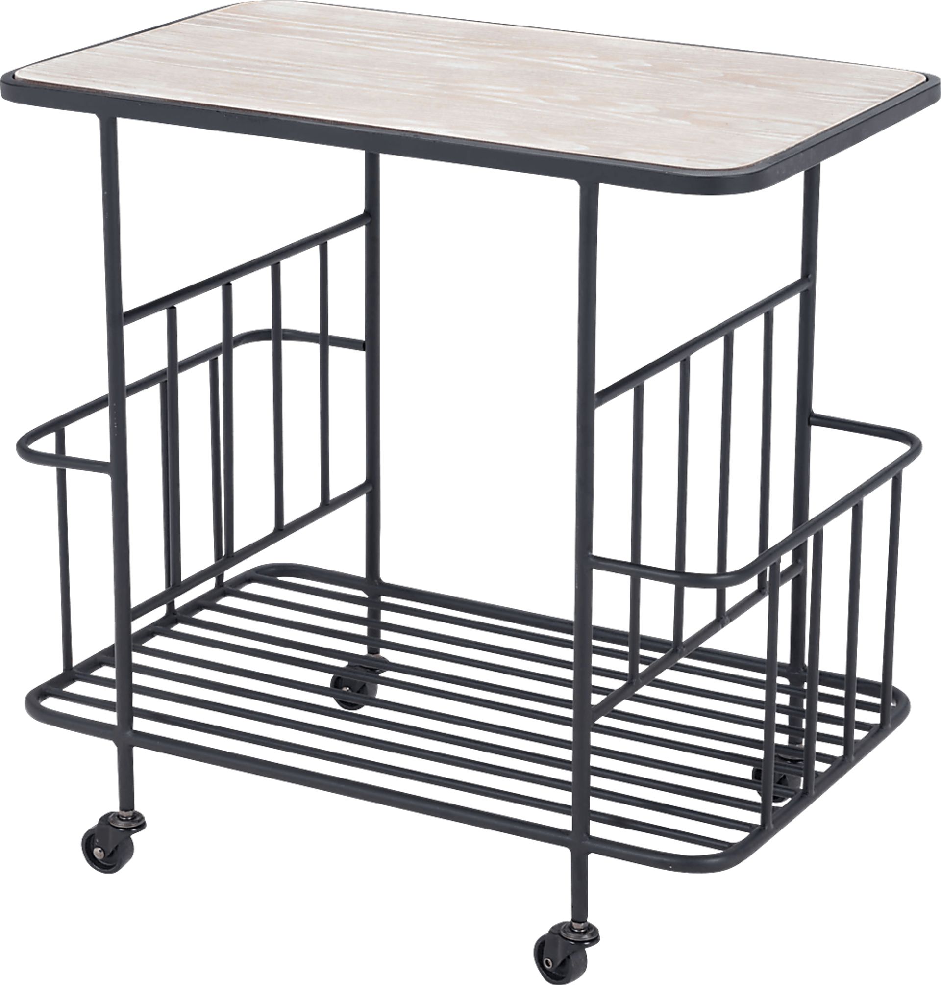 Bromley Black Bar Cart - Image 1