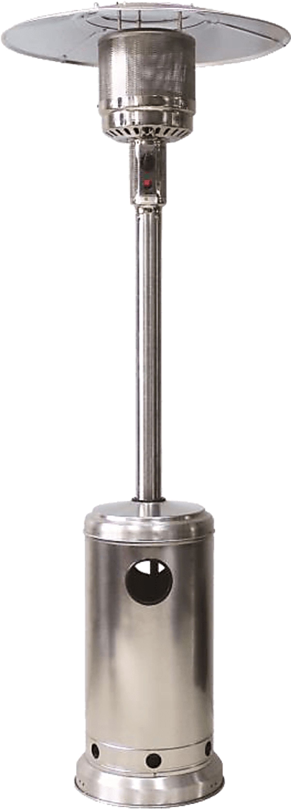 Bromo Heat Silver Gray Stainless Steel Outdoor Heater Rooms to Go