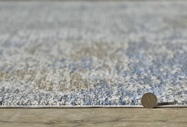 Bromtona Ivory/Blue 5'3 x 7'10 Rug - Thumbnail - Image 3