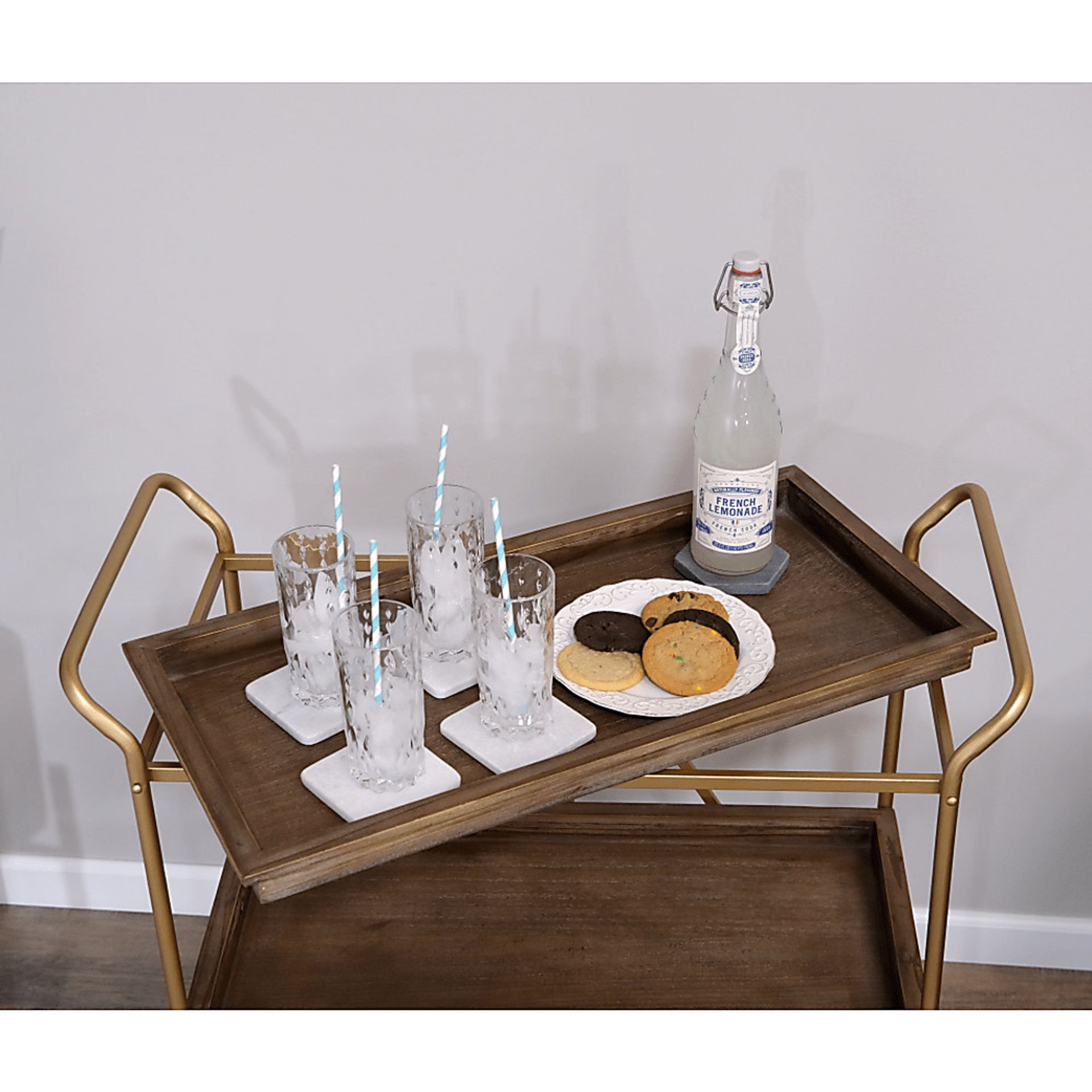 Bronbreck Brown Bar Cart - Image 17