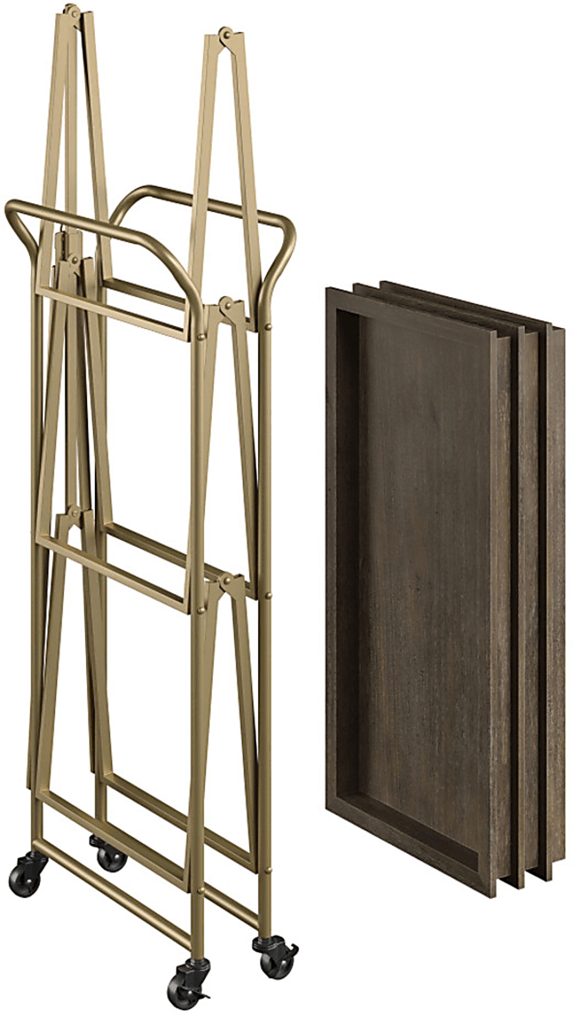 Bronbreck Brown Bar Cart - Image 6