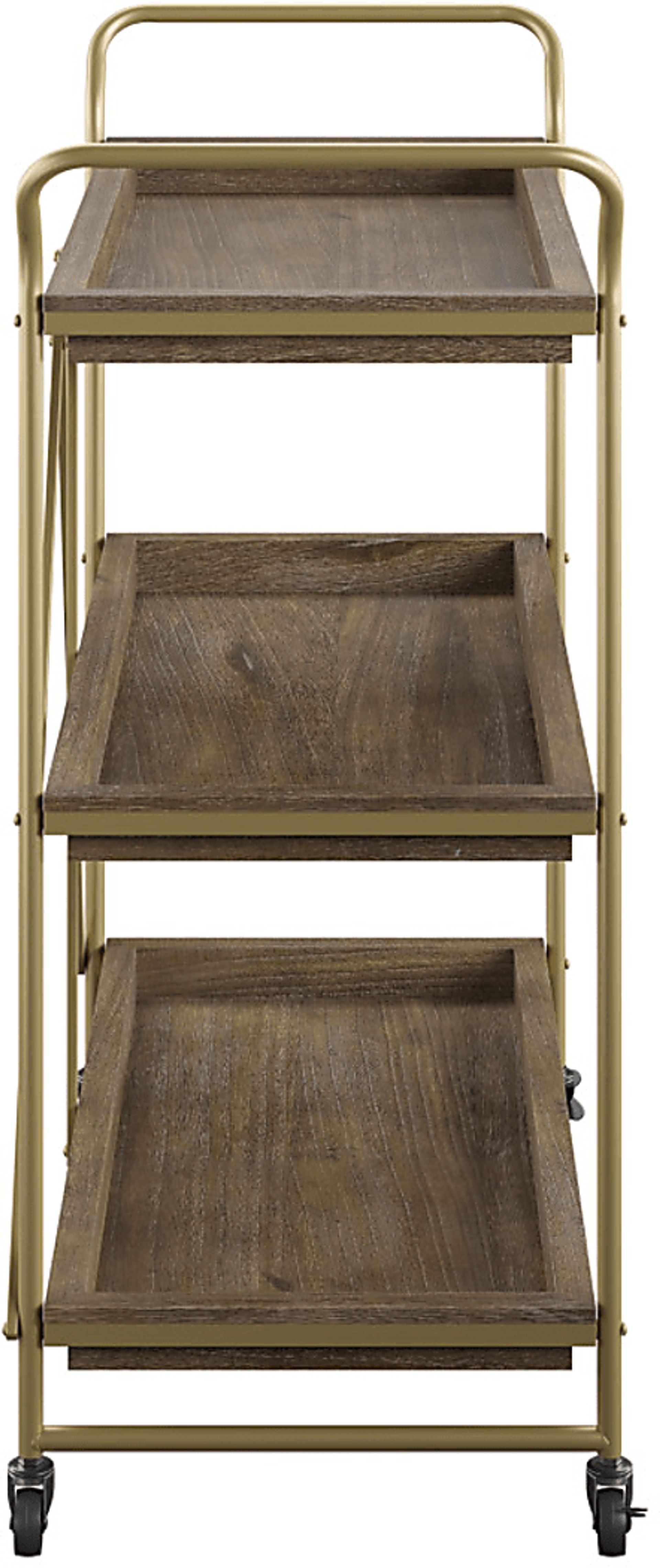 Bronbreck Brown Bar Cart - Image 7