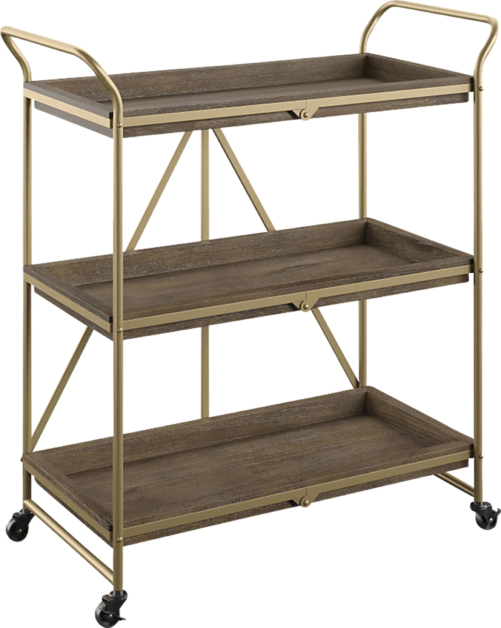 Bronbreck Brown Bar Cart - Image 1