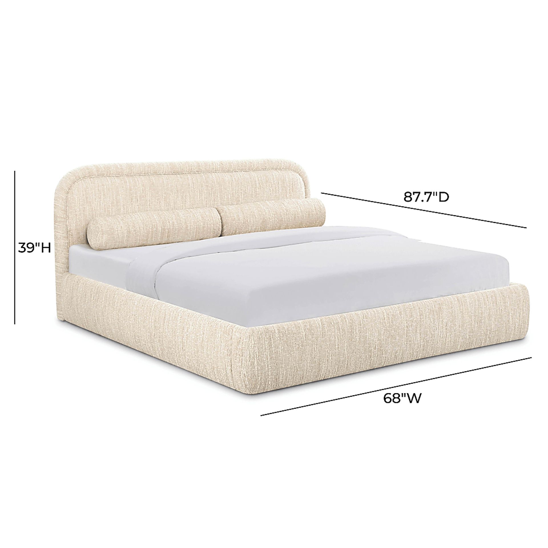 Bronislaw Cream Queen Bed - Image 8