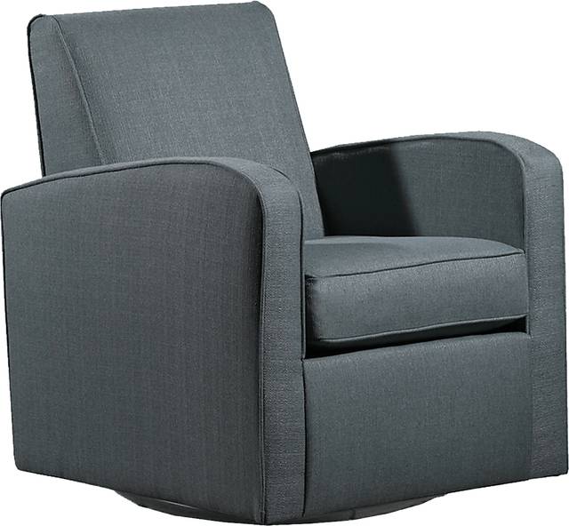 Bronwen Dark Gray Swivel Glider - Thumbnail - Image 1