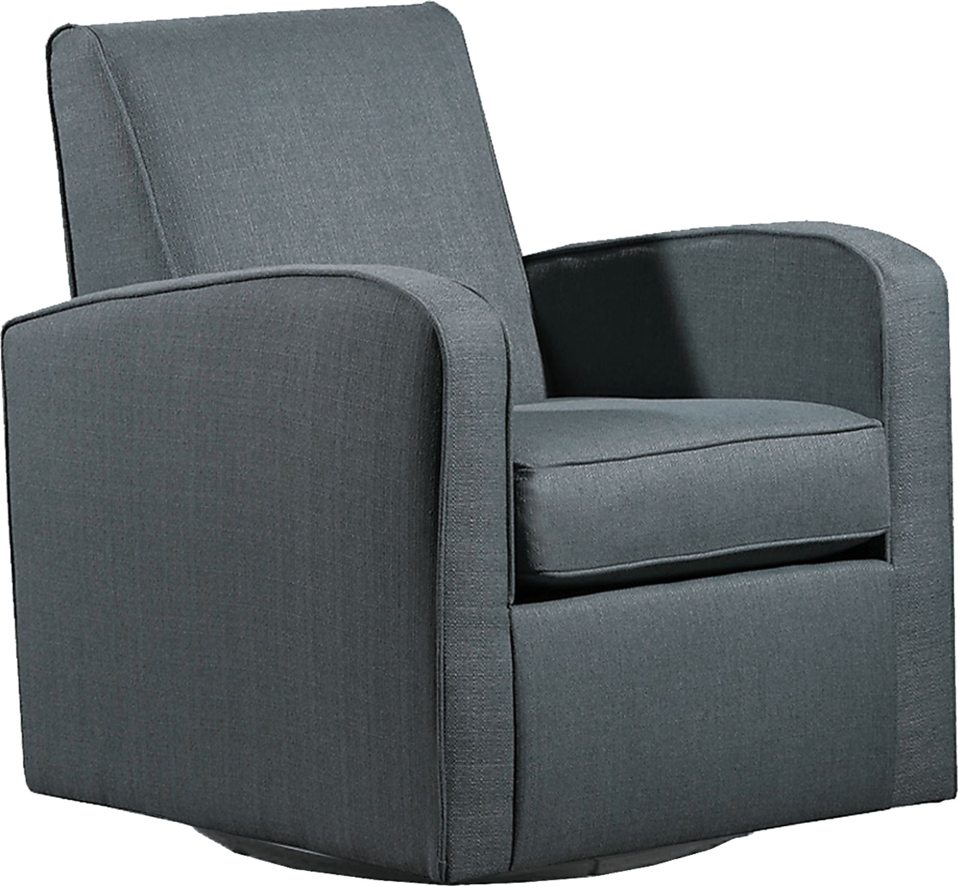 Bronwen Dark Gray Swivel Glider - Image 1