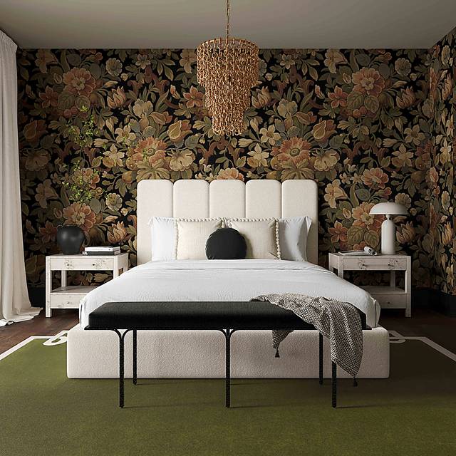 Bronzegate Cream Boucle King Bed - Thumbnail - Image 2