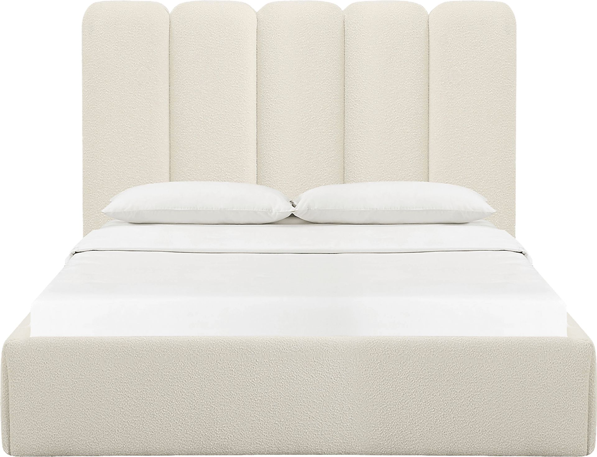 Bronzegate Cream Boucle King Bed - Image 3