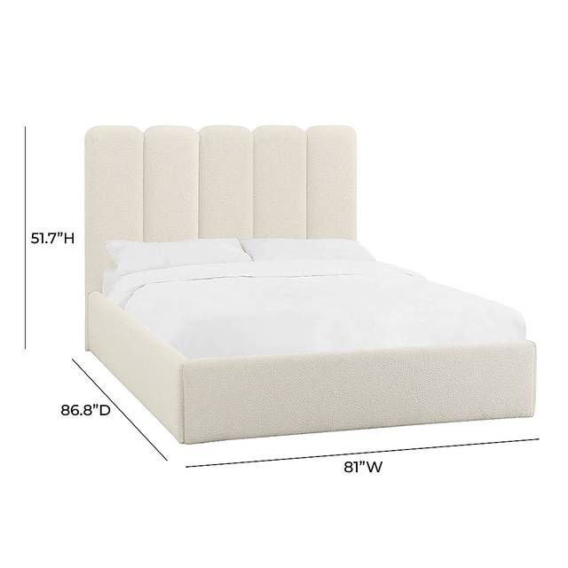 Bronzegate Cream Boucle King Bed - Thumbnail - Image 4