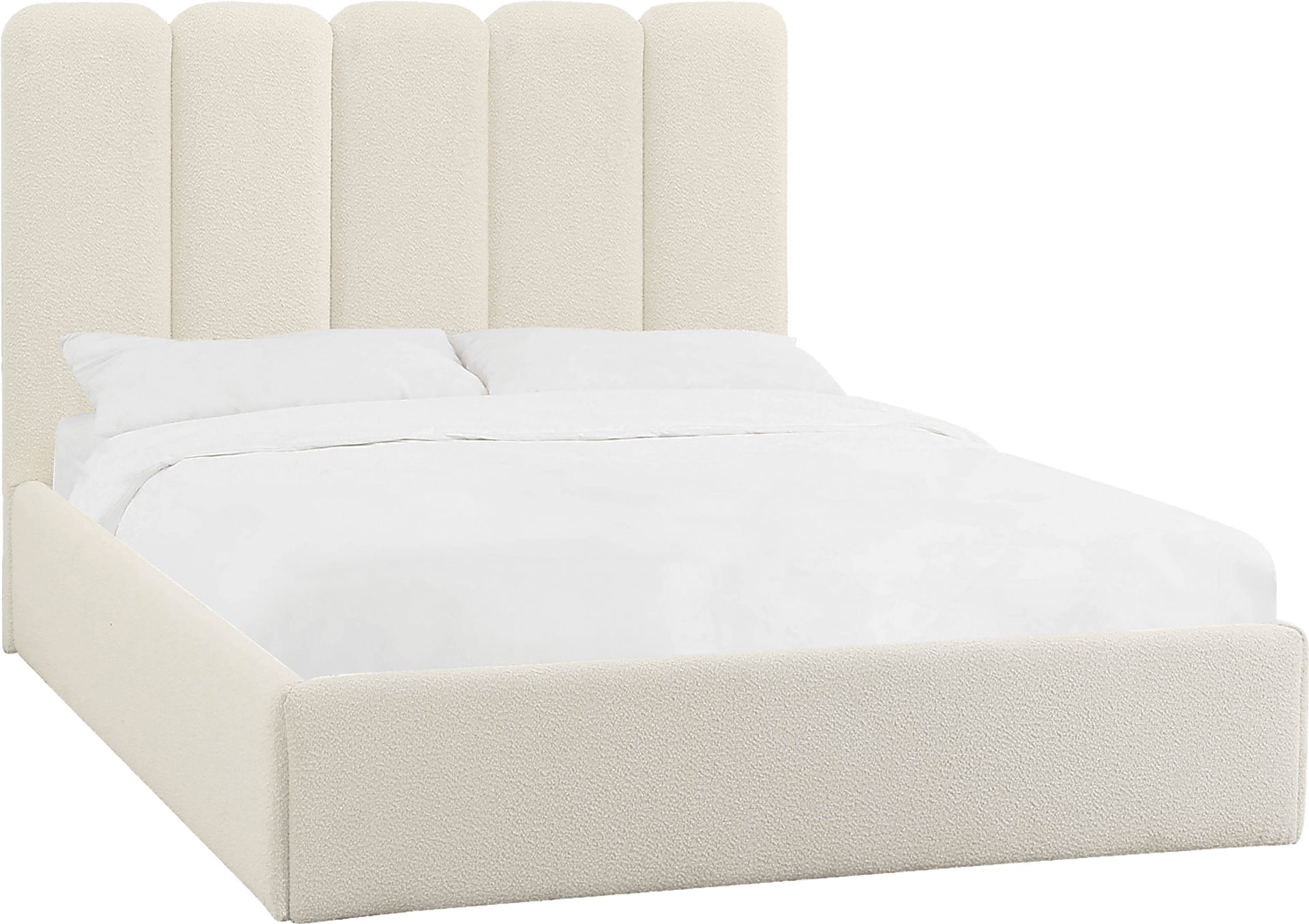 Bronzegate Cream Boucle King Bed - Image 1