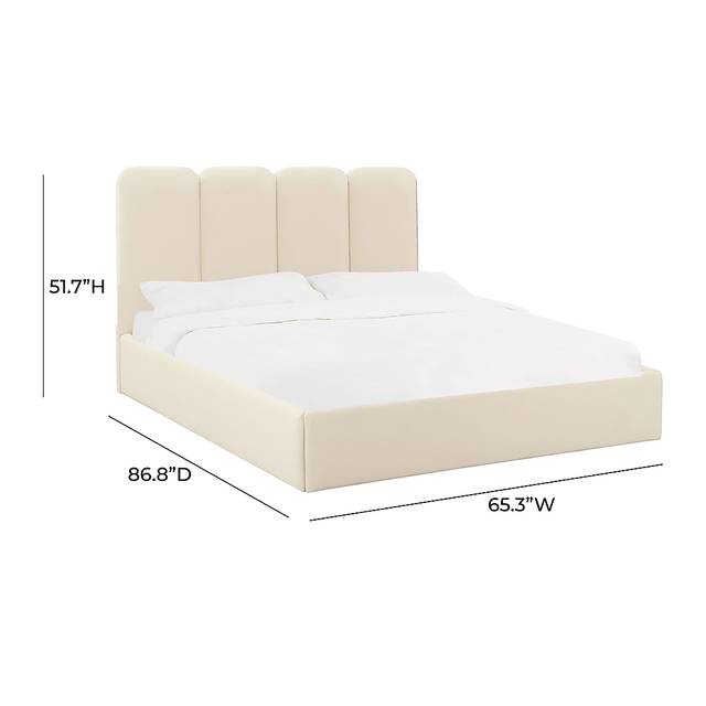 Bronzegate Cream Queen Bed - Thumbnail - Image 4