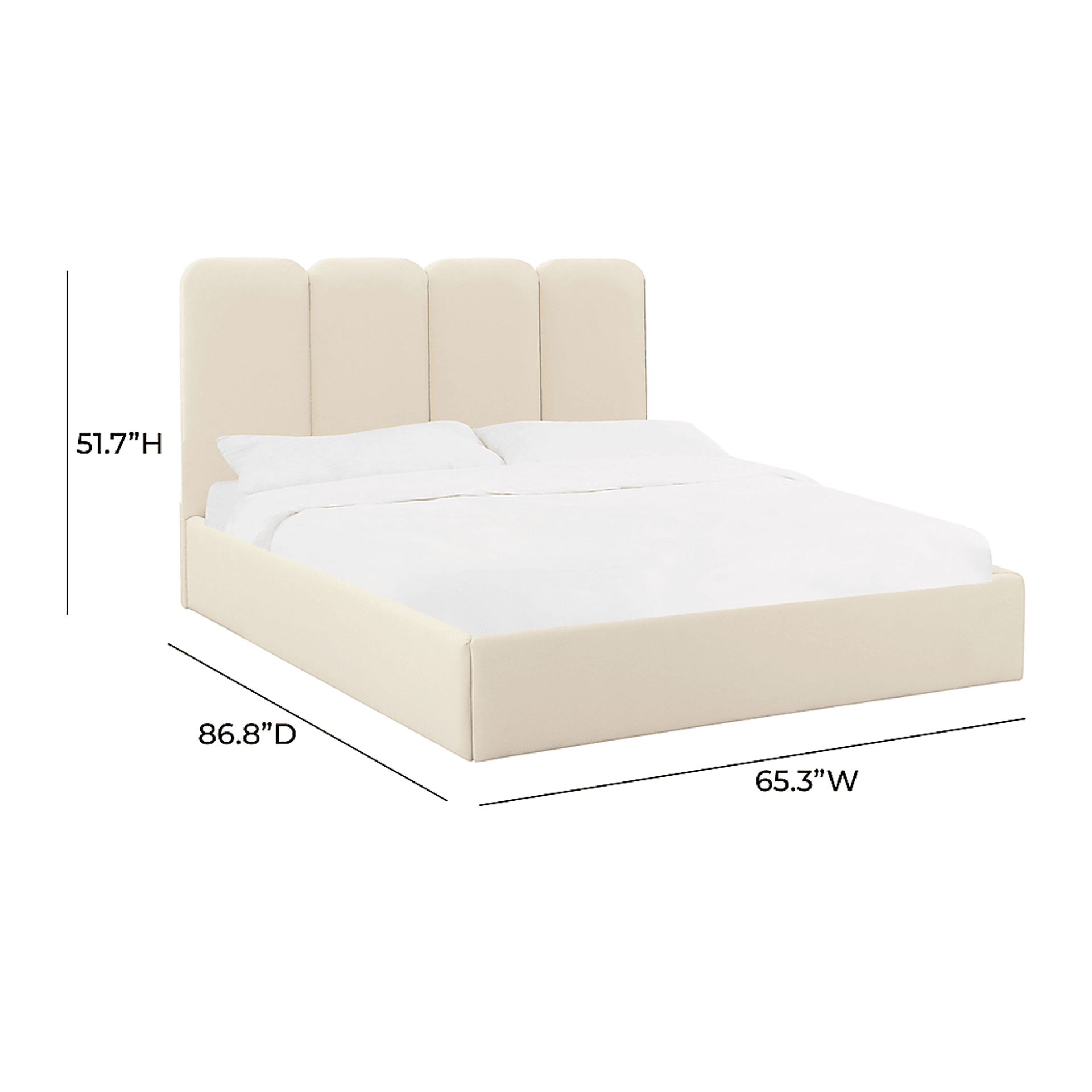 Bronzegate Cream Queen Bed - Image 4