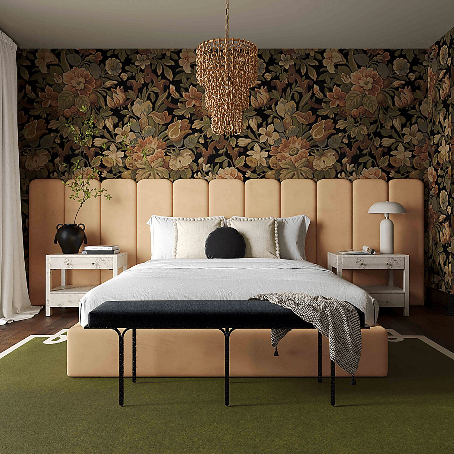 Bronzegate Honey King Bed with Wings - Image 2
