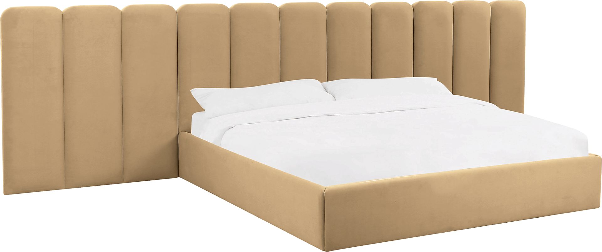 Bronzegate Honey King Bed with Wings - Image 1