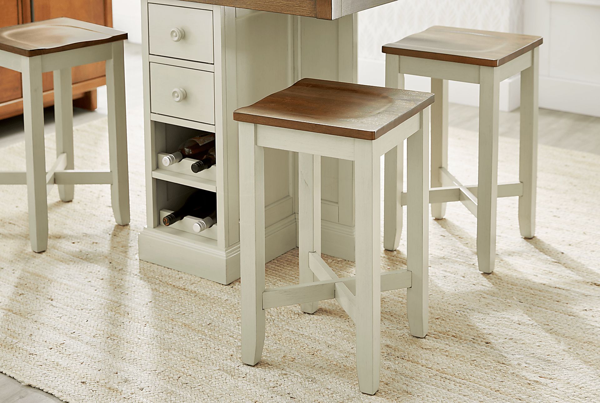 Brook Lane Brown 5 Pc Counter Height Dining Room - Image 9