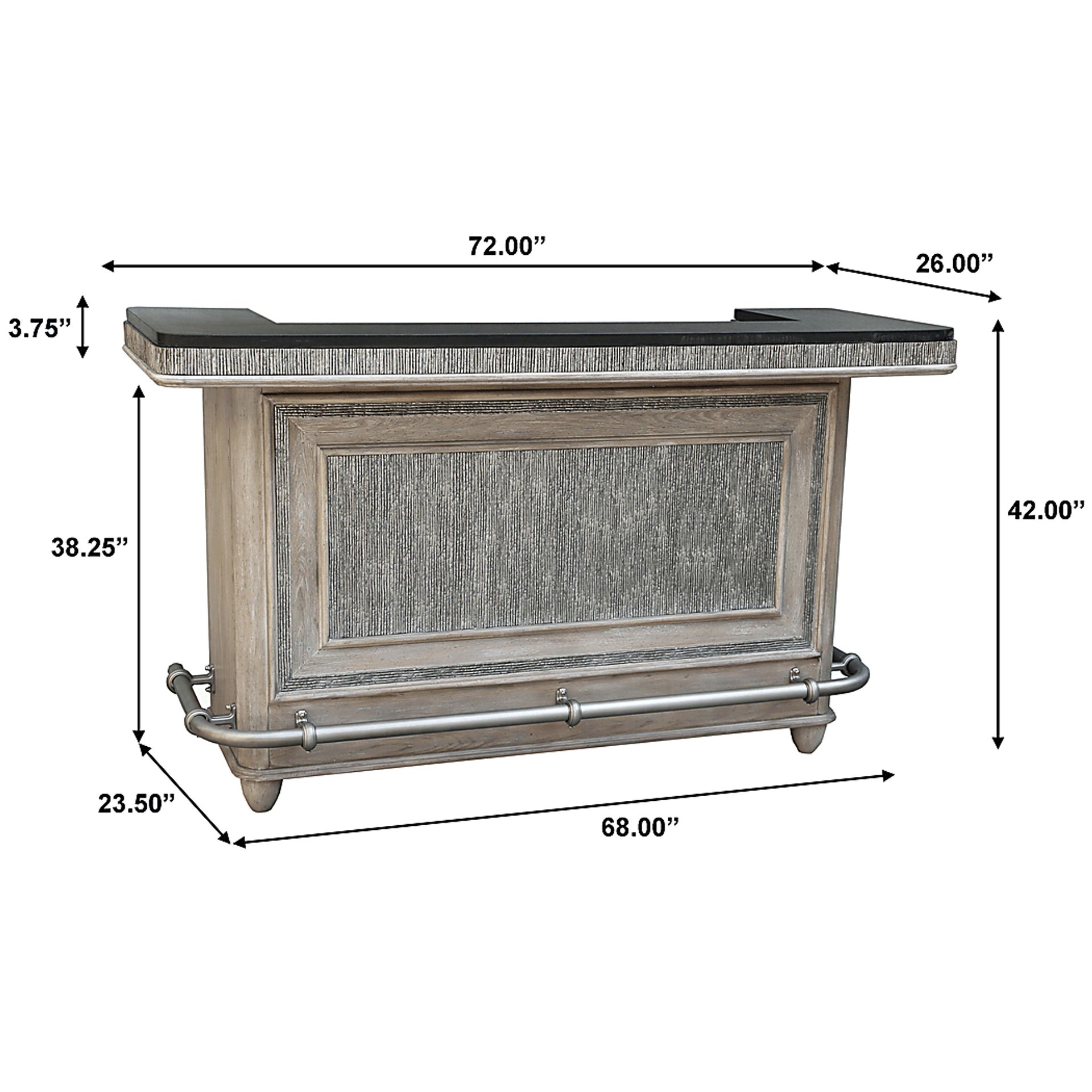 Brookbank Taupe 5 Pc. Bar Set - Image 9