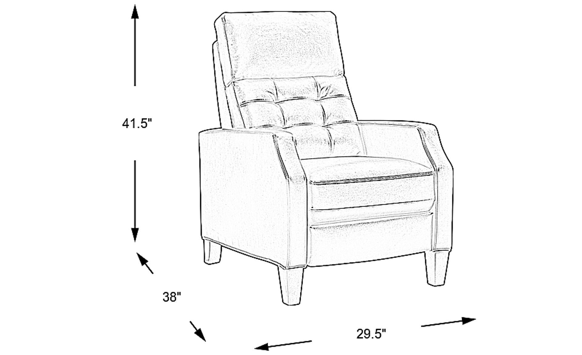 Dimension Image. Please refer to the Dimension Tab on this page for dimension details.