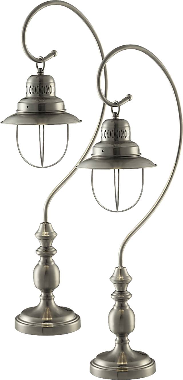Brooke Valley Silver Set of 2 Lamps - Thumbnail - Image 1