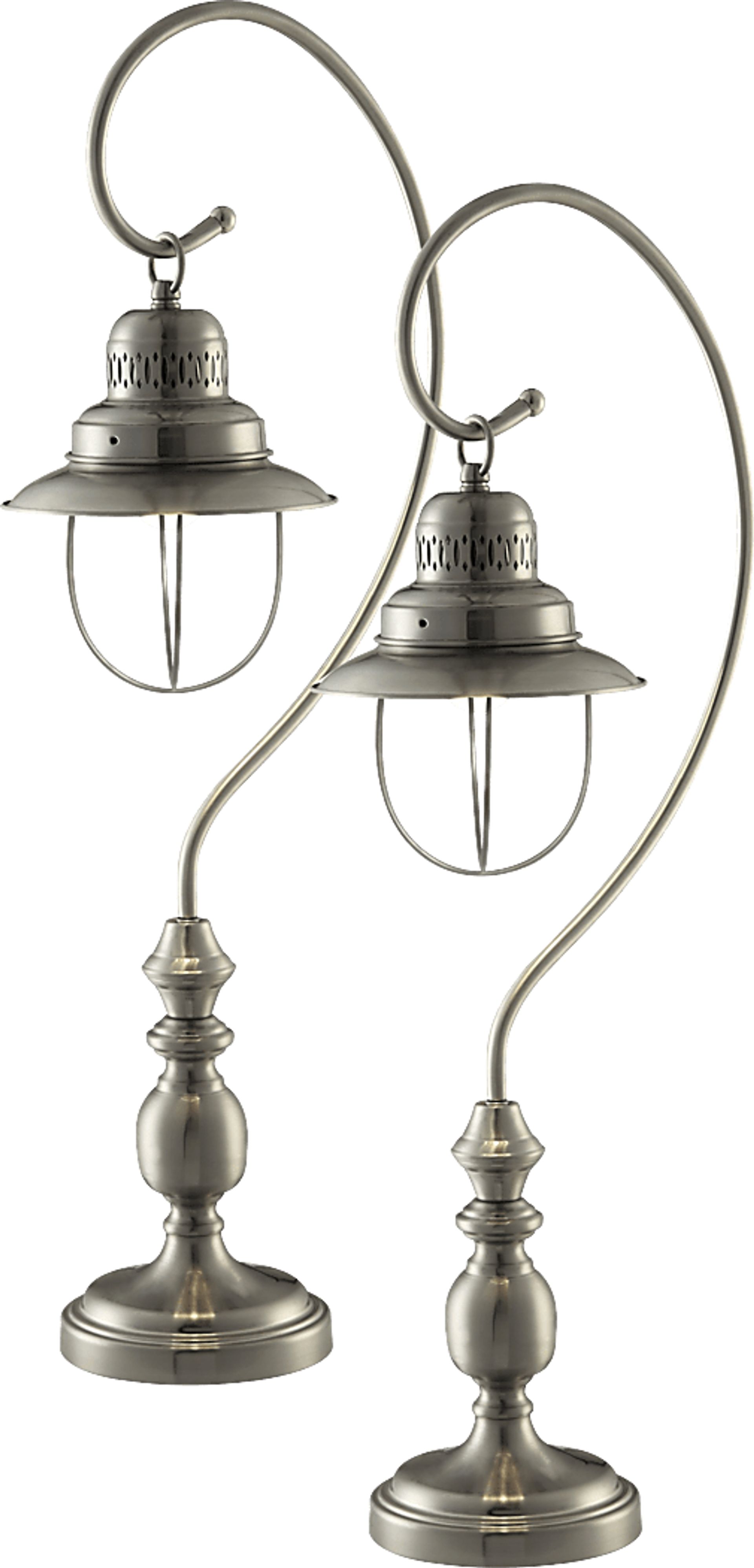 Brooke Valley Silver Set of 2 Lamps - Image 1