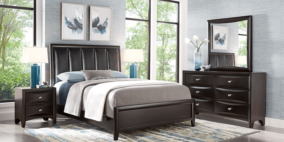 Sidelines Black Full Bed Set - Rooms To Go