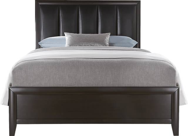 Brookeville Dark Brown 3 Pc King Upholstered Bed - Thumbnail - Image 1