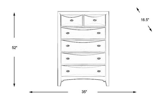 Dimension Image. Please refer to the Dimension Tab on this page for dimension details.