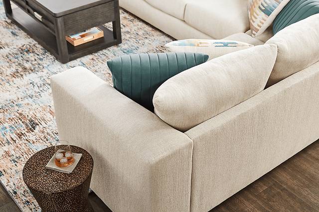 Brookeville White 5 Pc Sectional Living Room - Thumbnail - Image 5