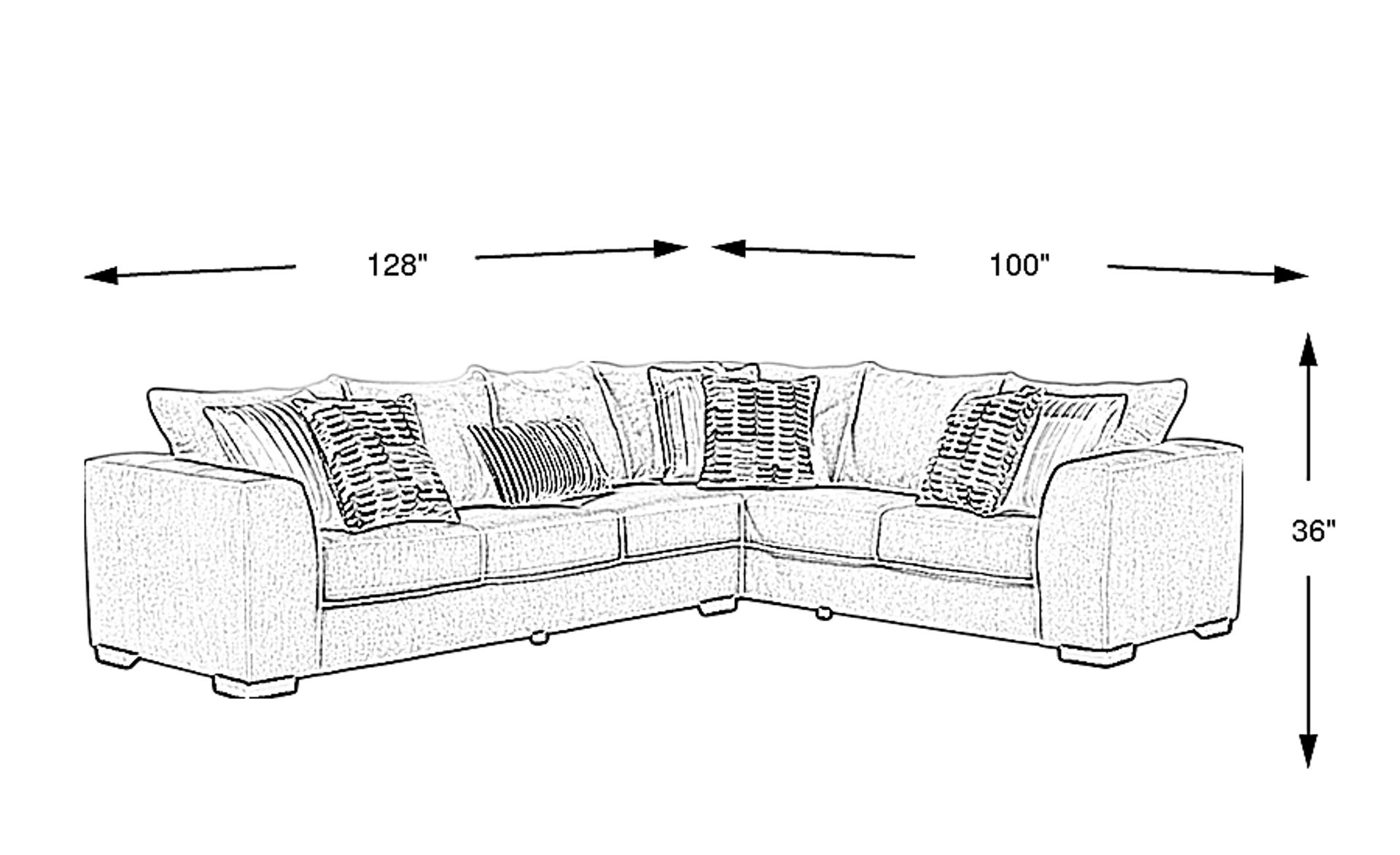 Dimension Image. Please refer to the Dimension Tab on this page for dimension details.