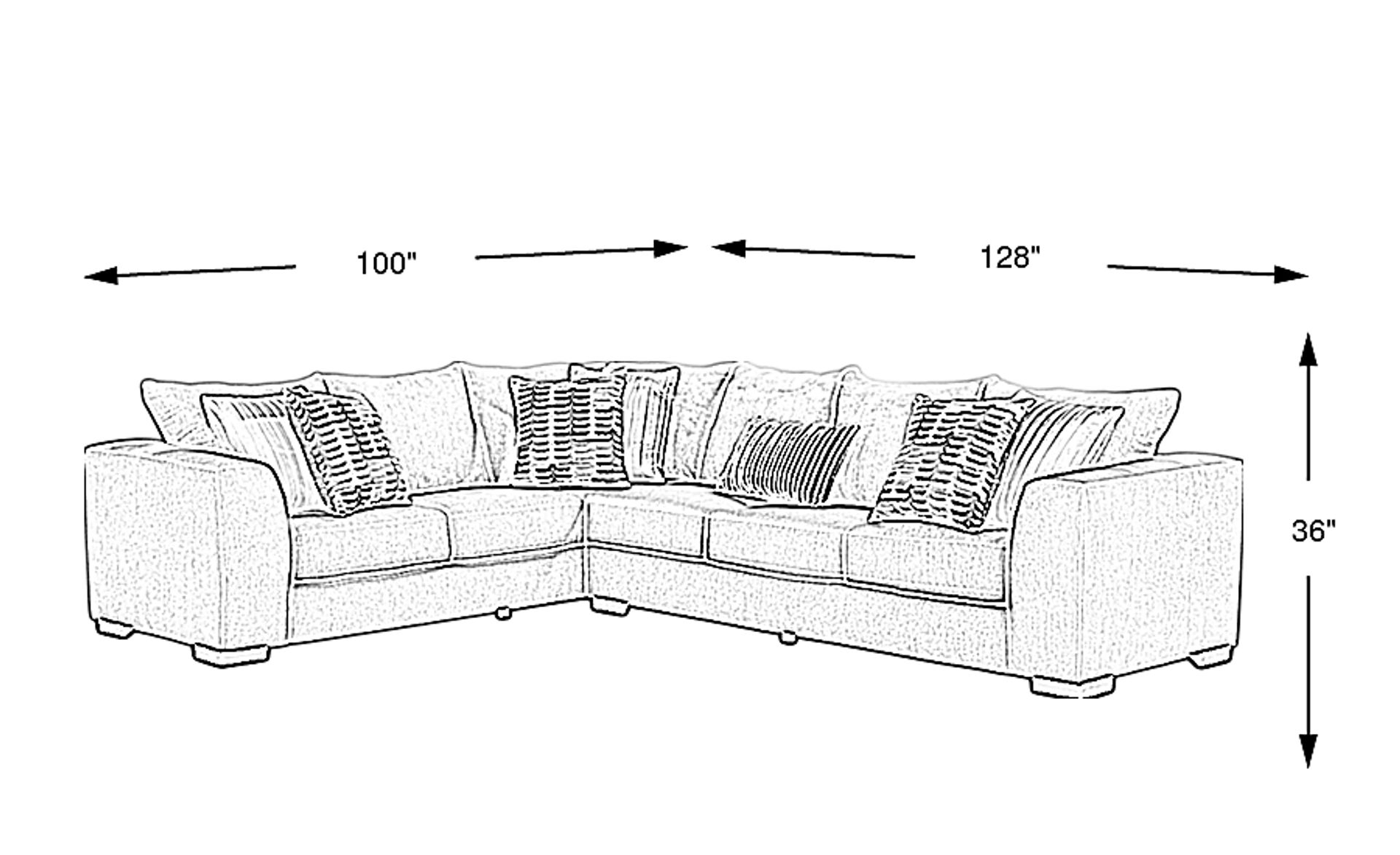 Dimension Image. Please refer to the Dimension Tab on this page for dimension details.